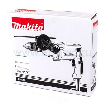 Дрель сетевая безударная MAKITA DP4010 (720 Вт, патрон 13мм, 2скор, вес 2,2кг, коробка)