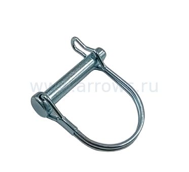 Штифт стопорный фрез, колес, шнеков UNITED PARTS (Ø8мм, длина 50мм) для культиватора, снегоотбрасывателя, мотобура (универсальный)