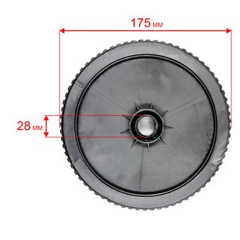 Колесо газонокосилки DDE 7" WYZ20H-13_Сюита 2 (241-963)/WYZ20_Сюита 1 (242-014) передн (20880100130)