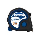 Рулетка КОБАЛЬТ Оптима 3м x 16мм, двухкомп. корпус, тройной стопор, магн.крючок, мат. покрытие ленты, толщина ленты 0.11 мм (646-720)