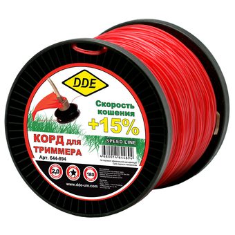 Корд триммерный DDE "Speed line" (звезда, диаметр 2,0 мм, длина 180 м)