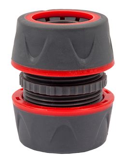 Муфта соединительная QUATTRO ELEMENTI для садового шланга 3/4" - 3/4", мягкий пластик