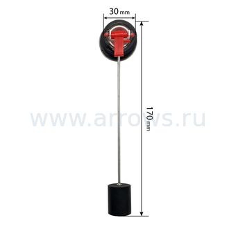 Датчик уровня топлива круглый UNITED PARTS для дизельных нагревателей 32-65 кВт (для отверстия Ø30мм, длина 170мм)