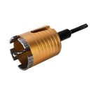 Коронка алмазная по бетону ПРАКТИКА "Эксперт" по бетону SDS-plus безударная 68 мм  5 турбосегментов 10 мм (908-269)