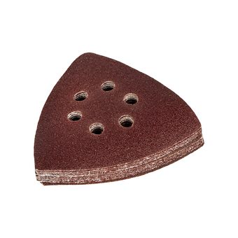 Насадка для МФИ ПРАКТИКА шлиф.листы, дельта, VELCRO, 6 отверстий 93 мм, P120, 10 шт. (240-454)