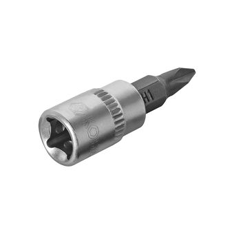Головка торцевая со вставкой КОБАЛЬТ 1/4", PH1, CR-V, подвес (923-408)