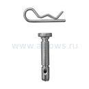 Болт крепления шнека (срезной) UNITED PARTS для снегоотбрасывателя 6х37мм, под шплинт (1шт)