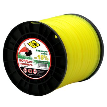 Корд триммерный DDE "Classic line" (круг, диаметр 2,4 мм, длина 440 м)