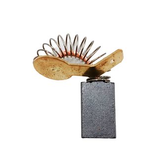 Щетка графитовая DDE 6х11х18мм CSE1800Z пружина, круглый пятак со скобой 1шт