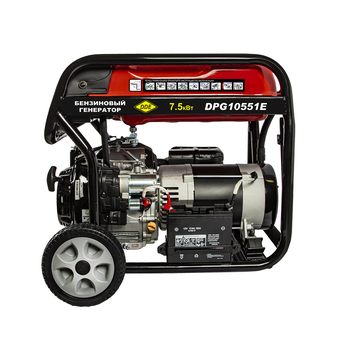 Генератор бензиновый DDE DPG10551E (1ф, 7,5/8,5 кВт, 25л, 16л.с., эл.стартер, трансп. устр)