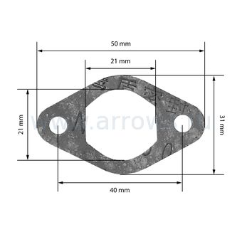 Набор прокладок UNITED PARTS для генератора GG980, DPG1201i (под поршень 47мм)
