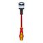 Отвертка диэлектрическая КОБАЛЬТ Ultra Grip SL 6,5 х 150 мм, CR-V, двухкомпонентная рукоятка, подвес (646-461)