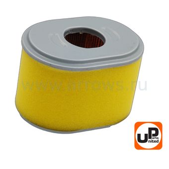 Фильтр воздушный UNITED PARTS для двигателя 168/170F HONDA GX160/GX200 (овальный) (аналог 17210-ZE1-505 / 17210ZE1822 /17210ZE1821)