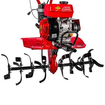 Мотоблок DDE Буцефал (7 л.с., КПП 3F/1R, max. 90 см, фрезы 24 ножа, колеса 4"х8", редуктор чугун)
