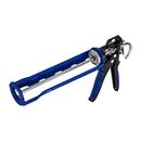 Пистолет для герметика КОБАЛЬТ 310 мл, полукорпусной, поворотный, усиленный, толщ.стенок 1.8 мм, алюм. прорез. рук-ки, усилие 16:1 (924-108)