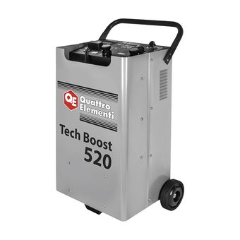 Пуско-зарядное устройство QUATTRO ELEMENTI Tech Boost 520 ( 12 / 24 Вольт, заряд до 75А, пуск до 450 А, таймер, 26 кг)