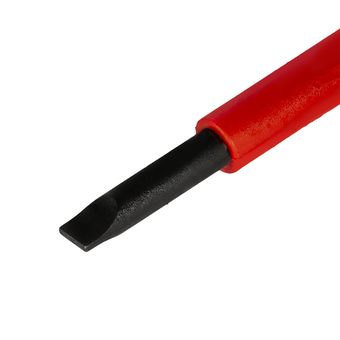 Отвертка диэлектрическая КОБАЛЬТ Ultra Grip SL 4,0 х 100 мм, CR-V, двухкомпонентная рукоятка, подвес (646-447)
