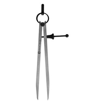 Циркуль разметочный КОБАЛЬТ шир. раскр. до 175 мм, С ПРУЖ. И ФИКС.ВИНТОМ, разметка дер/кож/пласт/мягк.мет.,углер.сталь, блистер (920-094)