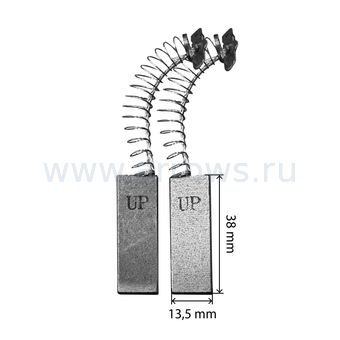 Щетка графитовая UNITED PARTS для стиральных машин 5х13,5х38мм универсальная (Electrolux, Bosch, Siemens, Ariston, Indesit, Zanussi, Ardo)