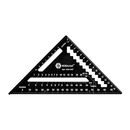 Угольник КОБАЛЬТ столярный многофункциональный, 177 мм, толщина 4,3 мм, алюминиевый, анодированное покр-е, метрическая шкала (916-547)