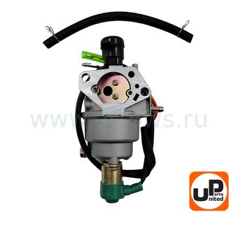 Карбюратор UNITED PARTS 188F/190F, GX390 с эл.-маг. клапаном для вакуумного регулятора