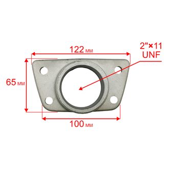 Фланец DDE PTR50K выпускной (PTR50K-7)