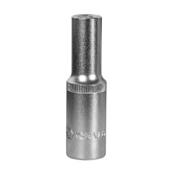 Головка торцевая глубокая КОБАЛЬТ 1/2", 10 мм, CR-V, подвес (644-016)