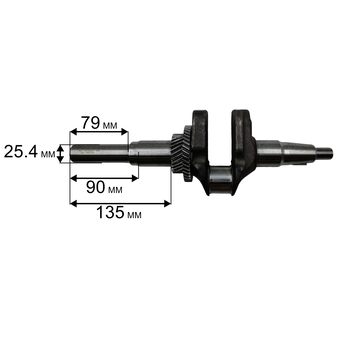 Коленвал DDE LC1P92F-1 для трактора TR 102-300 (909-167-525)