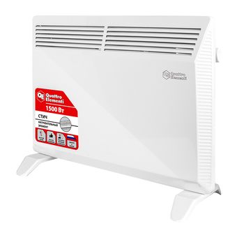 Нагреватель электрический конвекторный QUATTRO ELEMENTI   QE-1500KS (1,5 кВт, СТИЧ нагр. эл., мех. управление) (790-502)