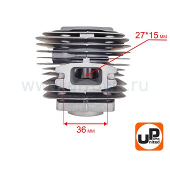 Поршневая группа UNITED PARTS для бензопил 62 куб.см. Ø47,5мм
