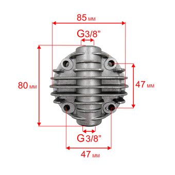 Головка цилиндра QUATTRO ELEMENTI для компрессора KM8-140 (248-450-003)