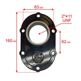 Фланец DDE PH50/ PH50-80 выпускной  (70010-00155-00)