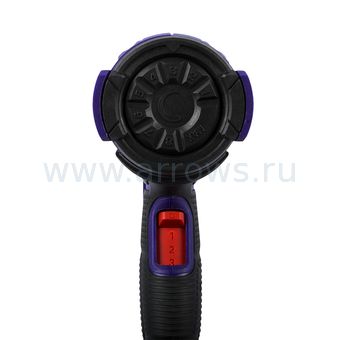 Строительный фен ПУЛЬСАР ФС 2000-3 (2000Вт, 60-600*C, 300/500л/мин, 0,9кг, кейс + 4 насадки)