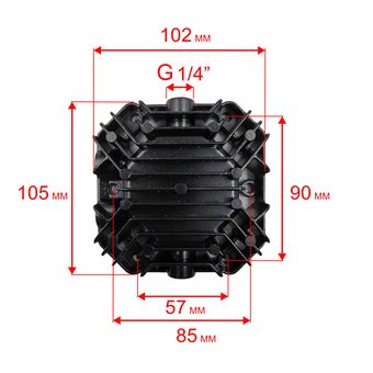 Головка цилиндра QUATTRO ELEMENTI PACIFIC 50-280