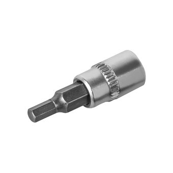 Головка торцевая со вставкой КОБАЛЬТ 1/4", HEX4, CR-V, подвес (923-477)