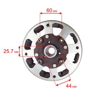 Якорь DDE DPG5551i со стороны глушителя
