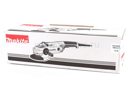 Шлифмашина угловая MAKITA GA7020SF (2200 Вт, 180мм, пл.пуск, 5,7кг, коробка) (GA7020SF)