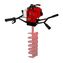 Мотобур DDE GD-65-300 (65 см³, 2,3кВт, Ø 300 мм, 10,8 кг, без шнека)