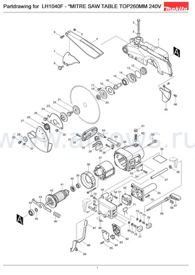 Деталировка Щетка графитовая MAKITA MSL100 / LH1200FL (JM23000123)