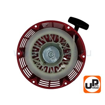Стартер ручной UNITED PARTS для двигателя LONCIN 188/190/192F, HONDA GX390, плоские метал. собачки