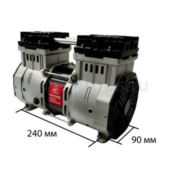 Двигатель эл. UNITED PARTS для безмасленного компрессора (220В. 1500Вт. 8Бар. 240л/м) (посадка между отверстиями 90х240 мм) (в сборе)
