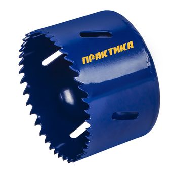 Коронка биметаллическая ПРАКТИКА  70 мм (1шт), клипса (036-032)
