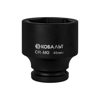 Головка торцевая ударная КОБАЛЬТ 3/4, 46 мм, CR-MO, подвес (922-722)