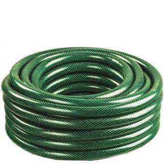 Шланг для воды садовый QUATTRO ELEMENTI  Smeraldo 1" 25 метров, армированный, толщина стенки 2,9 мм, ПВХ (790-045)