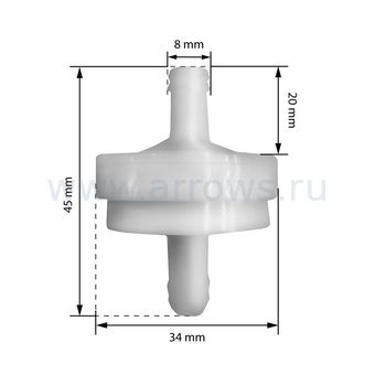Фильтр топливный UNITED PARTS для двигателя B&S (аналог 394358, 805008)