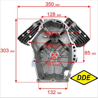 Цилиндр блок двигателя DDE LC2P82F для трактора TR 106-300