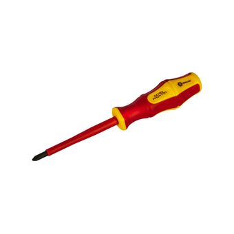 Отвертка диэлектрическая КОБАЛЬТ Ultra Grip PH-2 х 100 мм, CR-V, двухкомпонентная рукоятка, подвес (646-508)