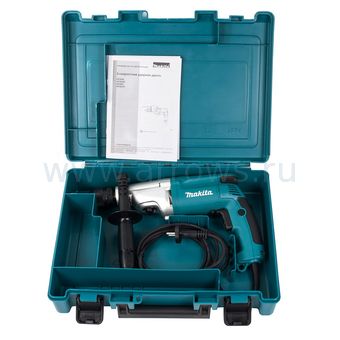 Дрель сетевая ударная MAKITA HP2051 (720Вт, 0-1200/0-2900 об. мин, быстрозажимной патрон, кейс)