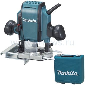 Фрезерная машина MAKITA RP0900K (900 Вт, цанги 6-8мм, 27000об, раб.ход 57мм, 2.7кг, кейс) (RP0900K)