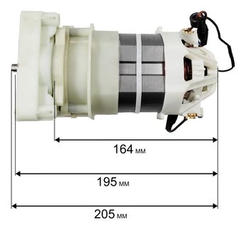 Двигатель эл. переменного тока DDE EC1800  в сборе